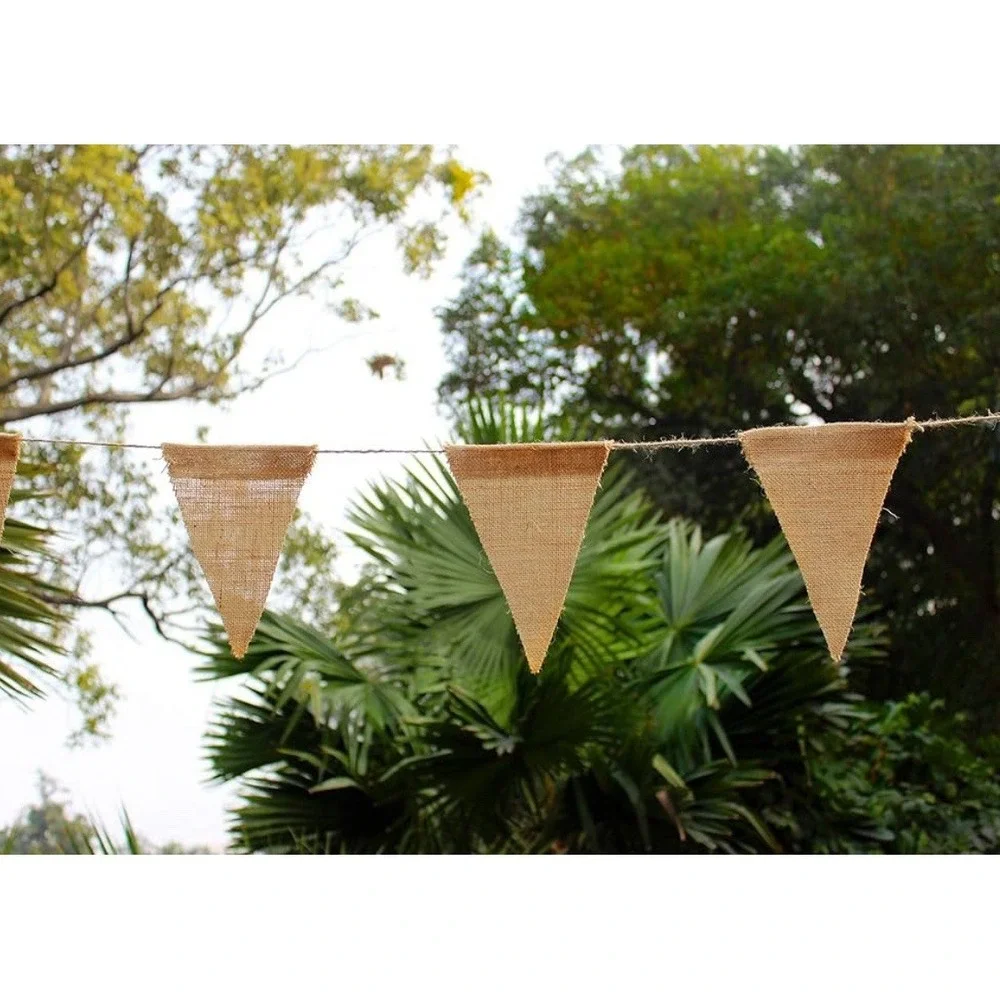 24 Pcs Burlap Banner 7